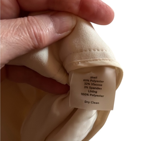 Talbots Signature Boot Ivory Dress Pants Size 12 - Picture 9 of 9